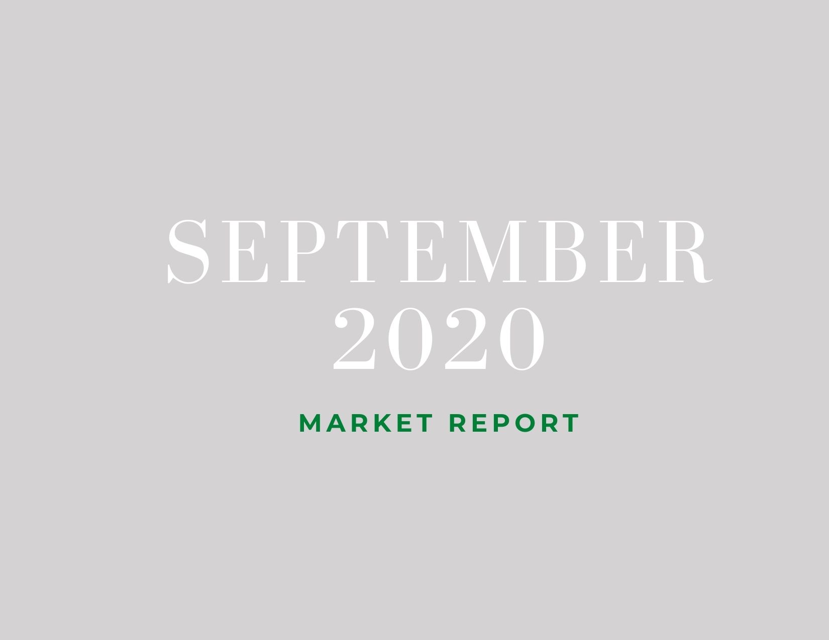 September 2020 Market Report