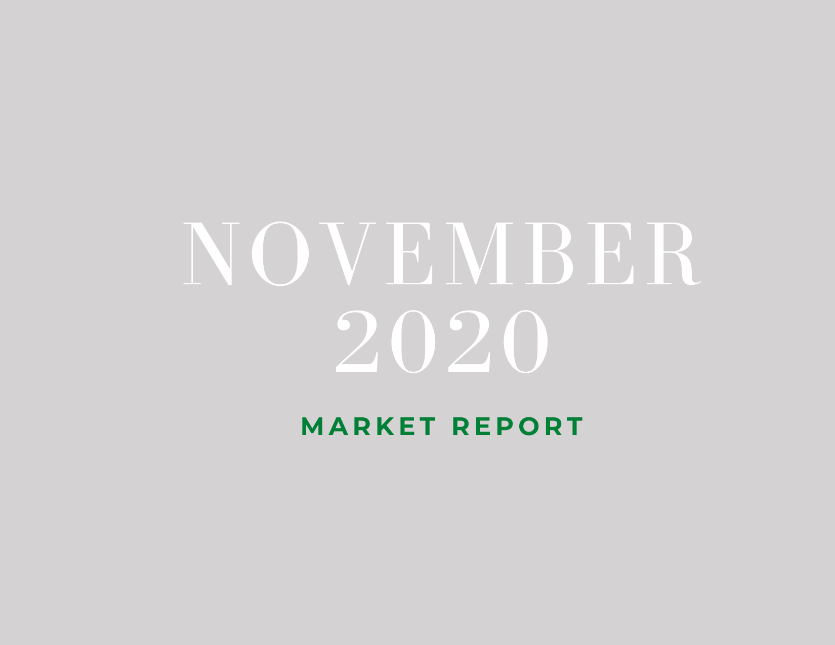 November 2020 Market Report